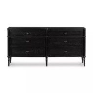 Four Hands Toulouse 6 Drawer Dresser - Distressed Black