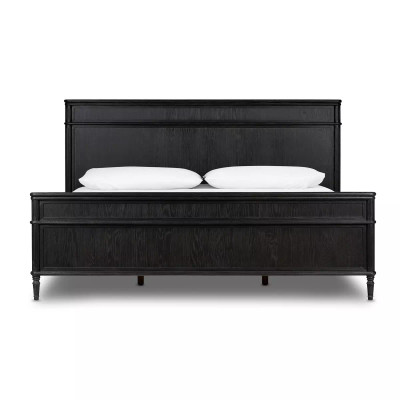 Four Hands Toulouse Bed - Queen - Distressed Black