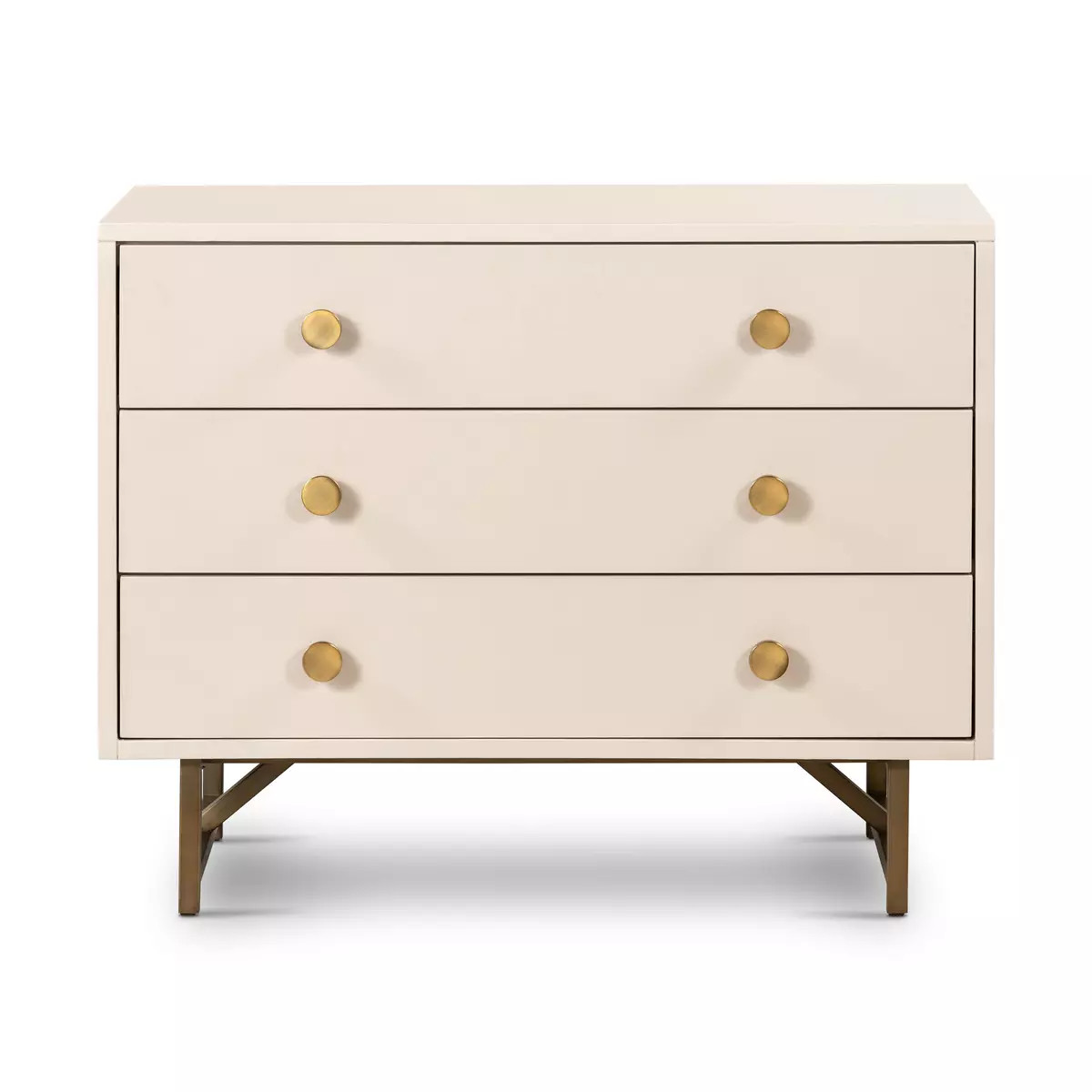 Four Hands Van Rectangular Nightstand Alabaster