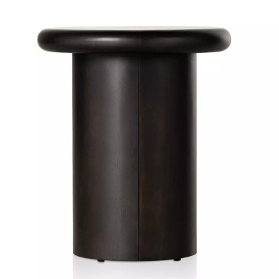 Four Hands Zach End Table - Charcoal Parawood Solid