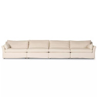 Four Hands Delray 4 - Piece Slipcover Sectional