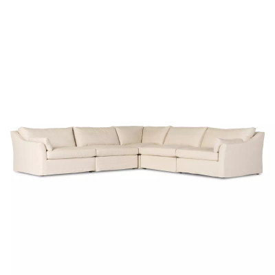 Four Hands Delray 5Pc Slipcover Sectional