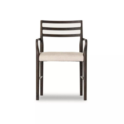 Four Hands Glenmore Dining Arm Chair - Light Carbon