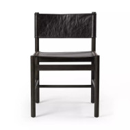 Four Hands Kena Dining Chair - Sonoma Black W/ Charcoal Parawood