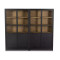 Four Hands Millie Panel and Glass Door Double Cabinet - Drifted Matte Black