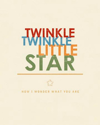 Art Classics Twinkle, Twinkle, Little Star