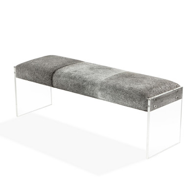 Interlude Home Aiden Bench - Natural Hide