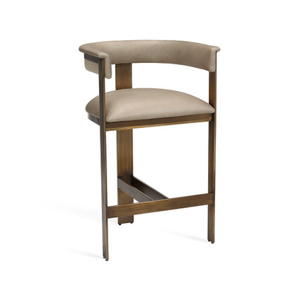 Interlude Home Darcy Counter Stool - Taupe