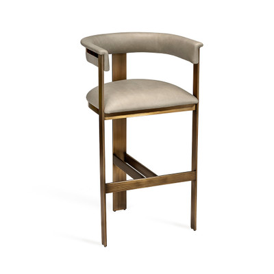 Interlude Home Darcy Bar Stool - Taupe