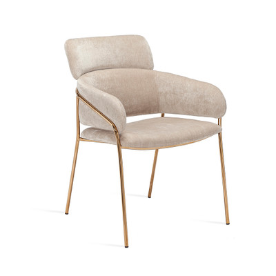 Interlude Home Marino Chair - Beige Latte