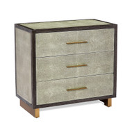 Interlude Home Maia 3 Drawer Chest - Shagreen
