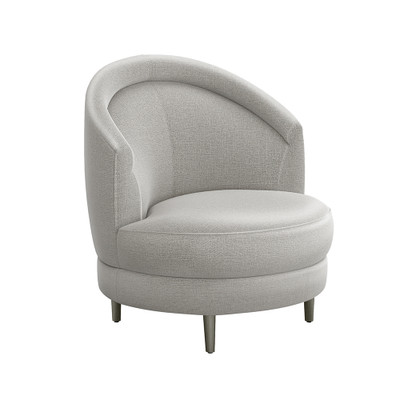 Interlude Home Capri Grand Swivel Chair - Grey