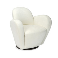 Interlude Home Miami Swivel Chair - Pearl