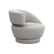 Interlude Home Arabella Left Swivel Chair - Grey