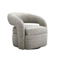 Interlude Home Targa Swivel Chair - Feather