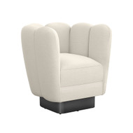 Interlude Home Gallery Swivel Chair Gunmetal - Pearl
