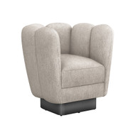 Interlude Home Gallery Swivel Chair Gunmetal - Bungalow