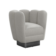 Interlude Home Gallery Swivel Chair Gunmetal - Grey
