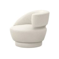 Interlude Home Arabella Right Swivel Chair - Pearl