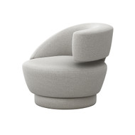 Interlude Home Arabella Right Swivel Chair - Grey