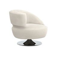 Interlude Home Isabella Left Swivel Chair - Pearl