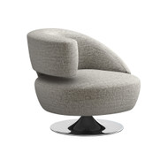 Interlude Home Isabella Left Swivel Chair - Feather