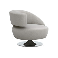 Interlude Home Isabella Left Swivel Chair - Grey