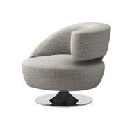 Interlude Home Isabella Right Swivel Chair - Feather