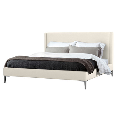 Interlude Home Izzy Queen Bed - Pearl