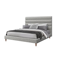 Interlude Home Channel Queen Bed - Feather