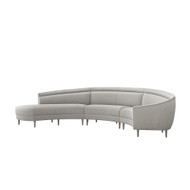 Interlude Home Capri Left Chaise Sectional - Grey