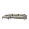 Interlude Home Izzy Left Chaise Sectional - Feather