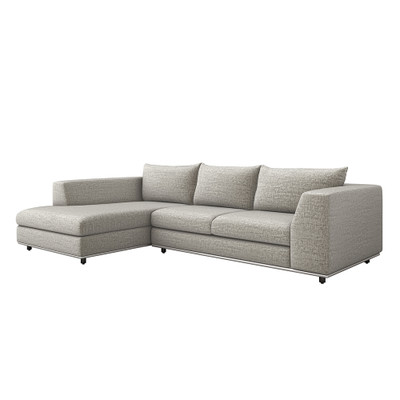 Interlude Home Comodo Left Chaise Sectional - Feather