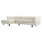 Interlude Home Ornette Left Chaise Sectional - Pearl