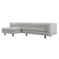 Interlude Home Ornette Left Chaise Sectional - Grey