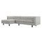 Interlude Home Ornette Left Chaise Sectional - Grey