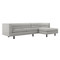 Interlude Home Ornette Right Chaise Sectional - Grey