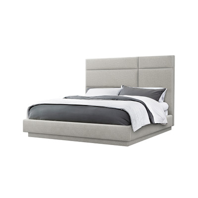 Interlude Home Quadrant King Bed - Grey
