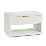 Interlude Home Montaigne Bedside Chest - White