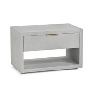 Interlude Home Montaigne Bedside Chest - Light Grey