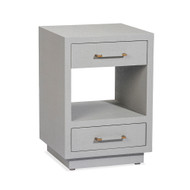 Interlude Home Taylor Small Bedside Chest - Grey