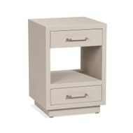 Interlude Home Taylor Small Bedside Chest - Sand