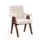 Interlude Home Julian Arm Chair - Faux Shearling
