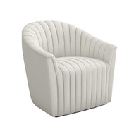 Interlude Home Channel Swivel Chair - Cameo