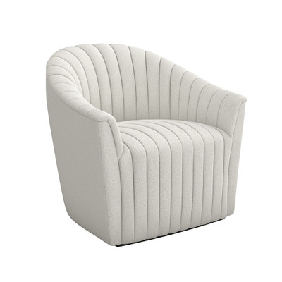 Interlude Home Channel Swivel Chair - Cameo