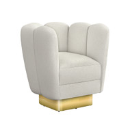 Interlude Home Gallery Swivel Chair Brass - Cameo