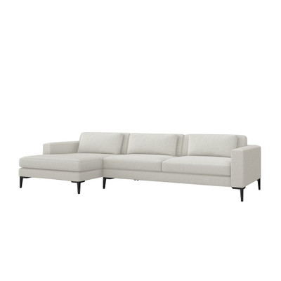 Interlude Home Izzy Left Chaise Sectional - Cameo