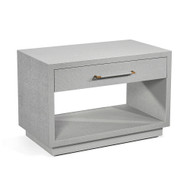 Interlude Home Taylor Low Bedside Chest - Light Grey