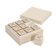 Interlude Home Arya Tic Tac Toe Box - Ivory