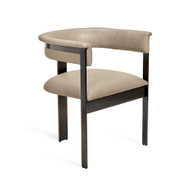 Interlude Home Darcy Dining Chair - Taupe/ Graphite
